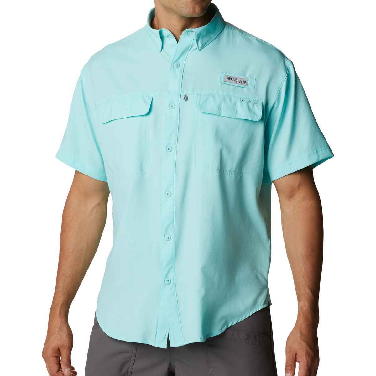 Columbia Men's Drift Guide Woven Short Sleeve Shirt - Omni-Shield Performance Polo, 100% Polyester