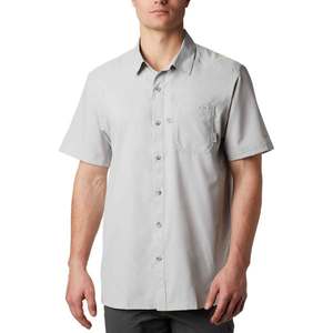 Columbia Men's PFG Slack Tide Camp Short Sleeve Shirt - Cool Gray - XL