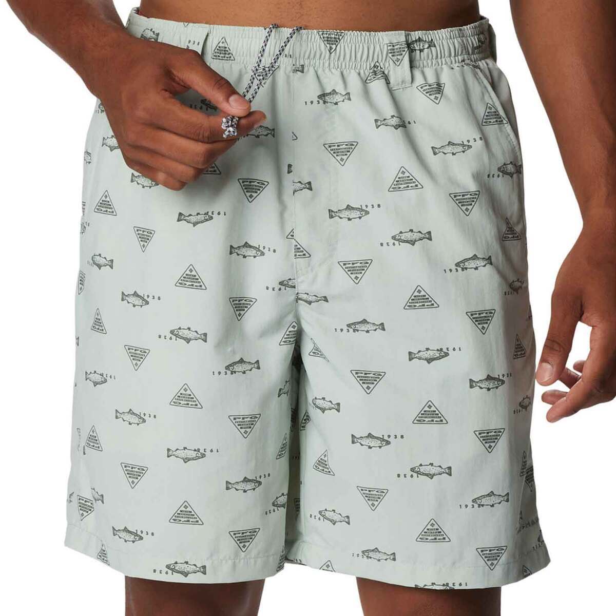 Columbia Super Backcast Water Short 8 inch Men's Cool Green Rivermade / X-Large by RuggedOutdoors.com