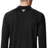 Columbia Men's PFG Terminal Tackle 1/4 Zip Long Sleeve Shirt - Black - XXL - Black XXL