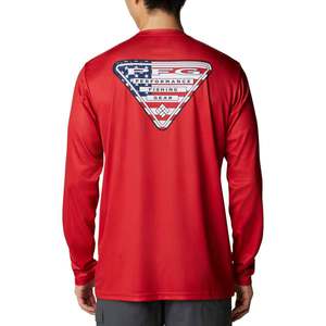 Columbia Men's PFG Terminal Tackle Country Triangle Long Sleeve Shirt