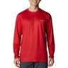 Columbia Men's PFG Terminal Tackle Country Triangle Long Sleeve Shirt - Red Spark - XL - Red Spark XL