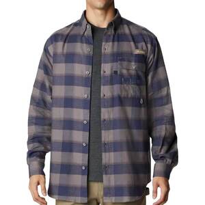 Columbia Men's PHG Sharptail Flannel Long Sleeve Shirt - Nocturnal Chunky Plaid - M