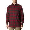 Columbia Men's PHG Sharptail Flannel Long Sleeve Shirt - Red Jasper Plaid - L - Red Jasper Plaid L