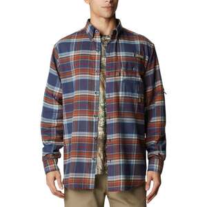 Columbia Men's PHG Sharptail Flannel Long Sleeve Shirt - Storm Plaid - XL
