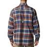 Columbia Men's PHG Sharptail Flannel Long Sleeve Shirt - Storm Plaid - L - Storm Plaid L