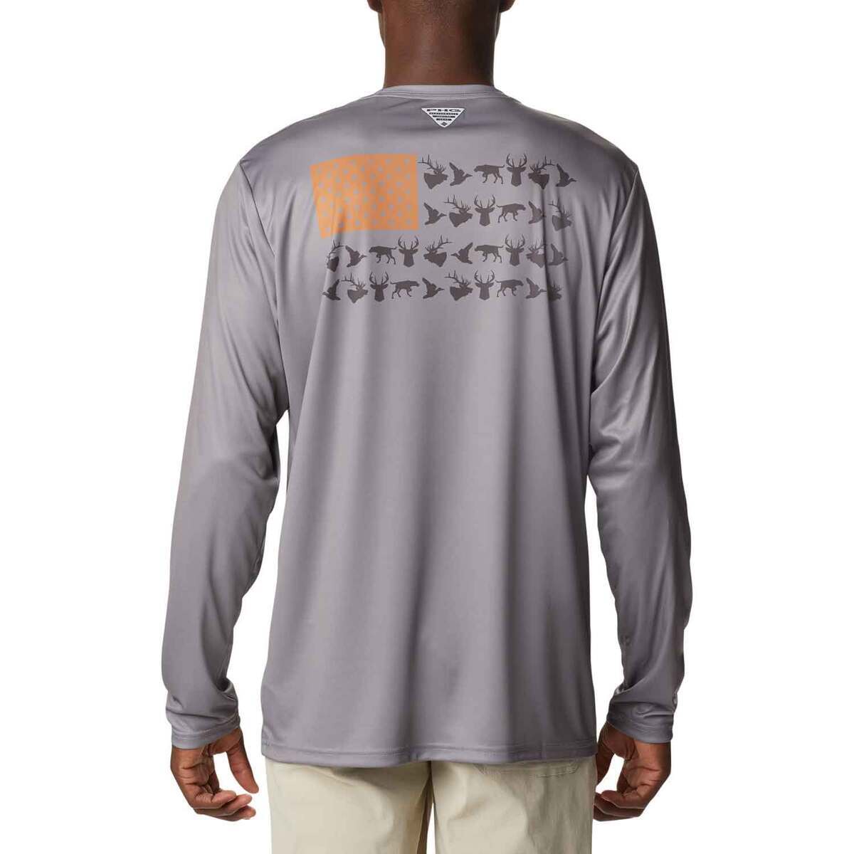 Columbia Men's PHG Terminal Shot Game Flag Long Sleeve Shirt Columbia Men's PHG Terminal Shot Game Flag Long Sleeve Shirt