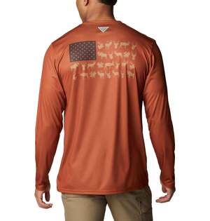 Columbia Men's PHG Terminal Shot Game Flag Long Sleeve Shirt Columbia Men's PHG Terminal Shot Game Flag Long Sleeve Shirt