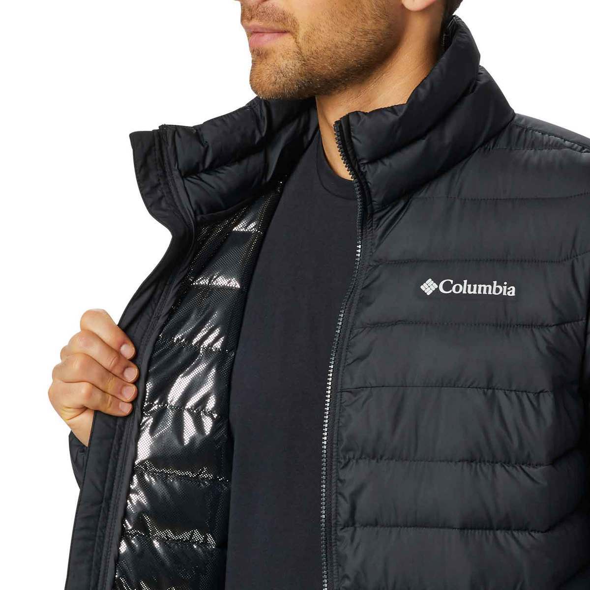 Columbia Men's Powder Lite Insulated Winter Jacket - Black - XL - Black ...