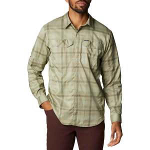 Columbia Men's Silver Ridge Lite Plaid Long Sleeve Shirt - Safari Large Plaid - XL