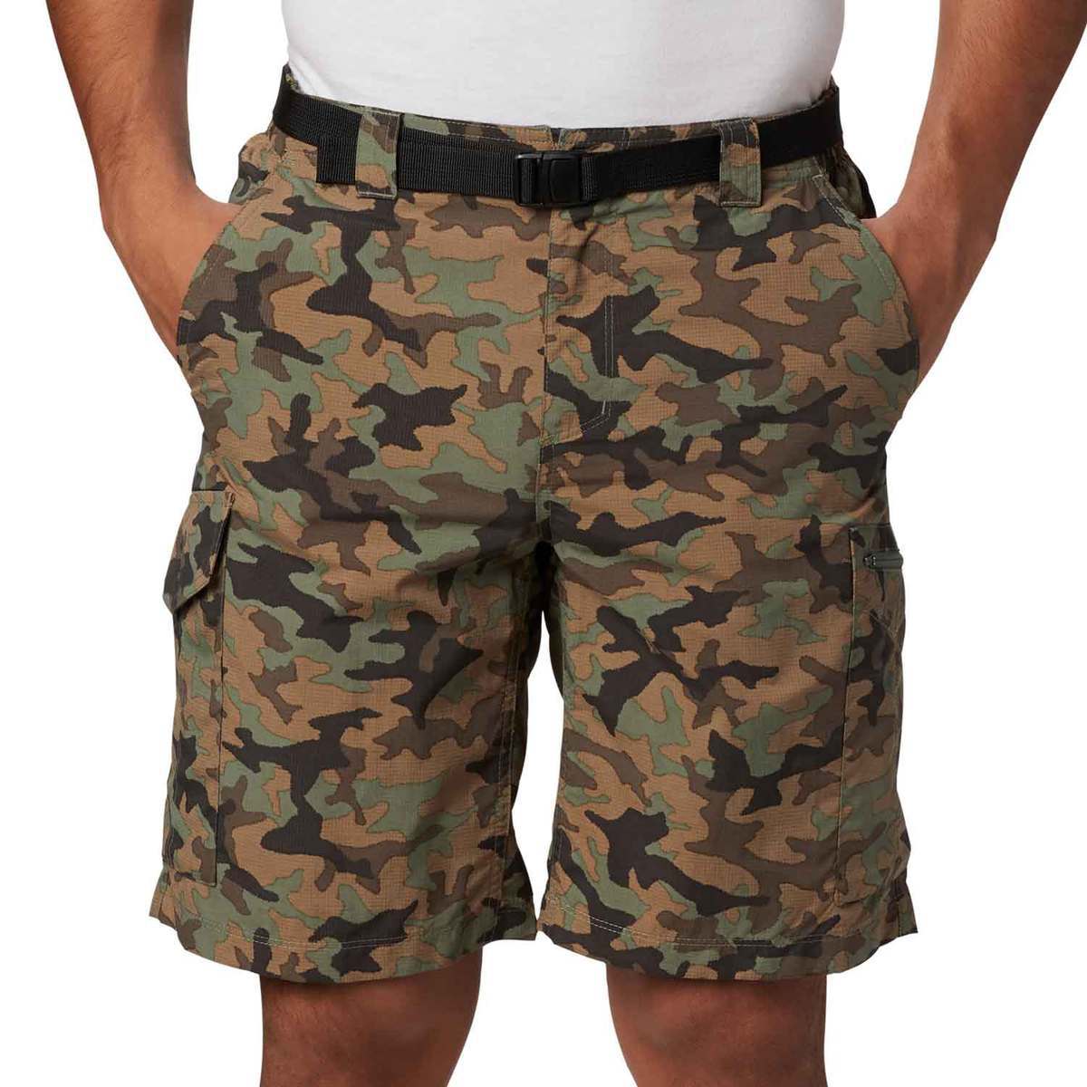 Columbia Men's Silver Ridge Printed Regular Fit Hiking Shorts ...