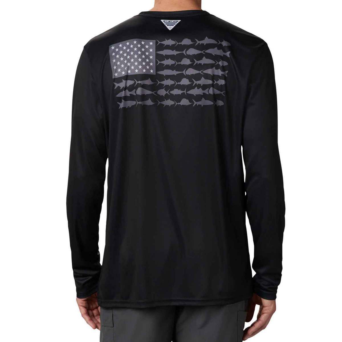 Columbia Men's Terminal Tackle Fish Flag Long Sleeve Shirt Columbia Men's Terminal Tackle Fish Flag Long Sleeve Shirt