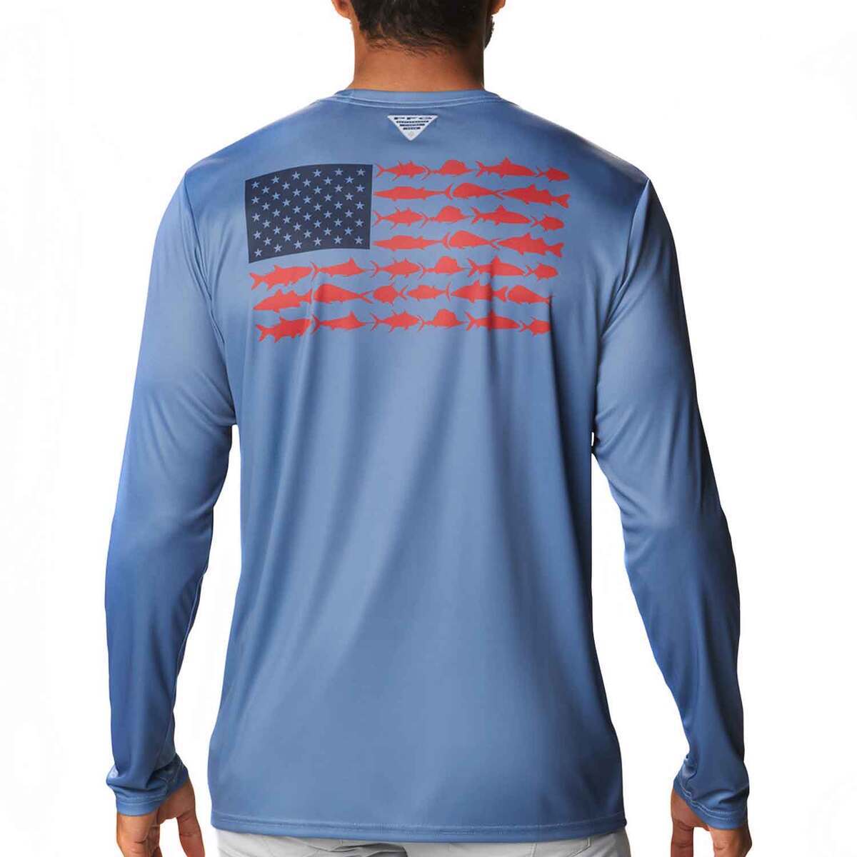 Columbia Men's Terminal Tackle Fish Flag Long Sleeve Shirt Columbia Men's Terminal Tackle Fish Flag Long Sleeve Shirt