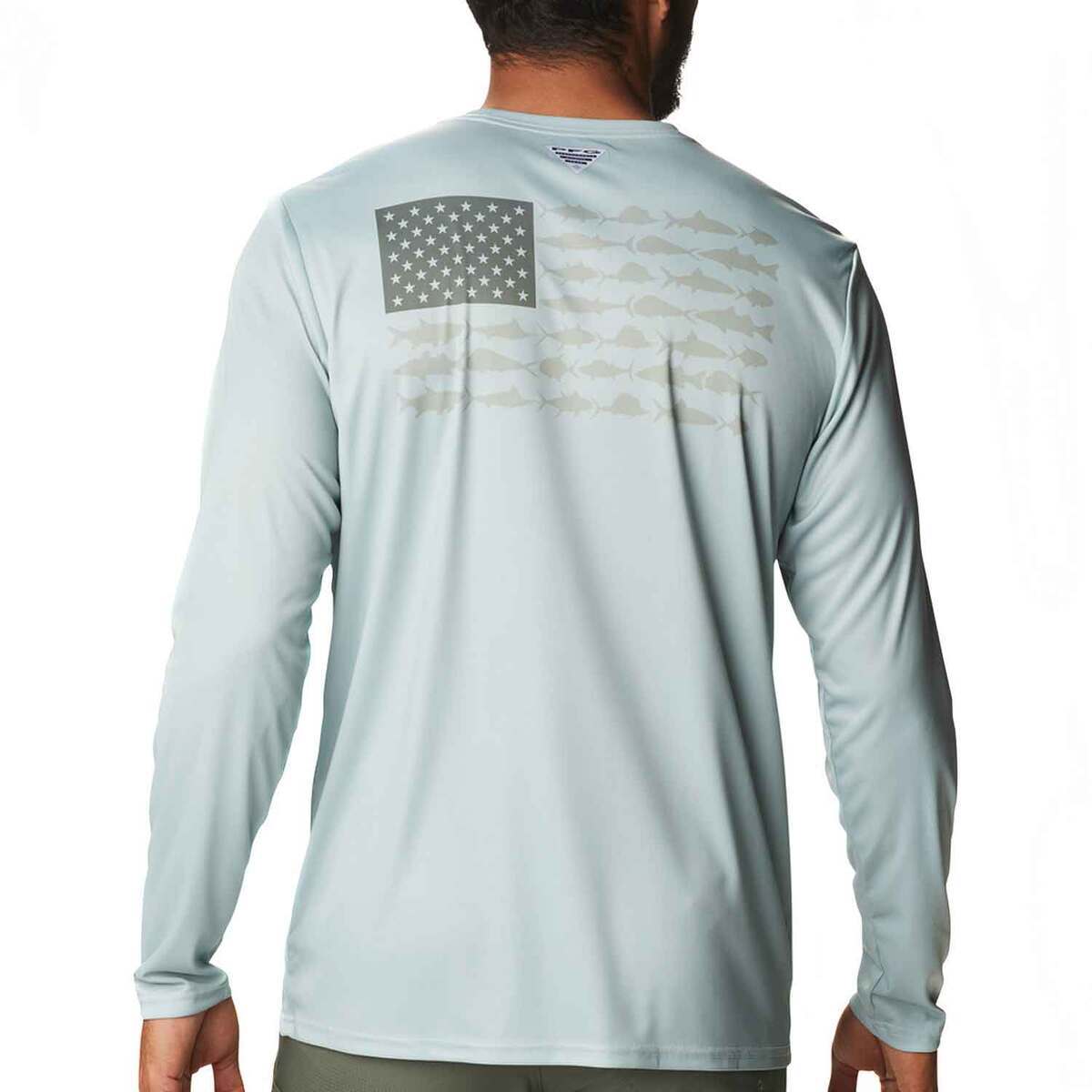 Columbia Men's Terminal Tackle Fish Flag Long Sleeve Shirt Columbia Men's Terminal Tackle Fish Flag Long Sleeve Shirt