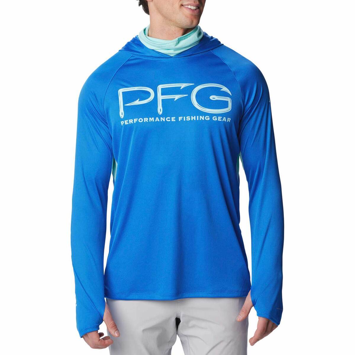 Columbia Men's Ketring Graphic Long Sleeve Shirt - 50/50 Cotton-Polyester Waffle Blend, Regular Fit