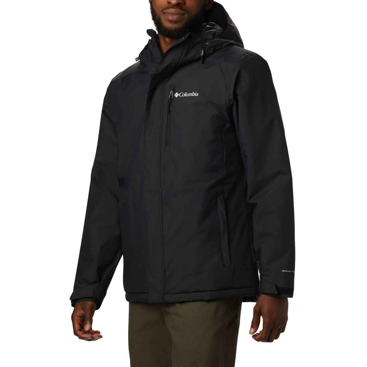 Columbia Men's Tipton Omni-Tech Waterproof Rain Jacket - Black - XL ...