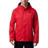 Columbia Men's Watertight II Omni-Tech Waterproof Packable Casual Rain Jacket - Mountain Red - S - Mountain Red S