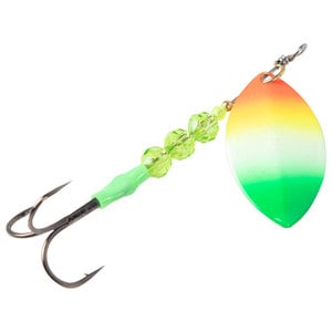 Columbia Tackle Mag Willow Inline Spinner - Chartreuse/Green Dot