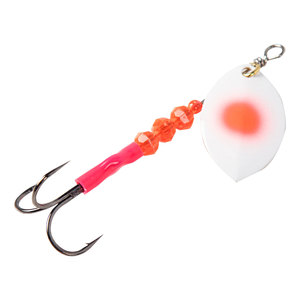 Columbia Tackle Mag Willow Inline Spinner - Pearl/Red Dot