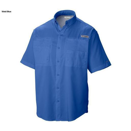 Columbia Men's Tamiami II Short Sleeve Shirt - Vivid Blue M