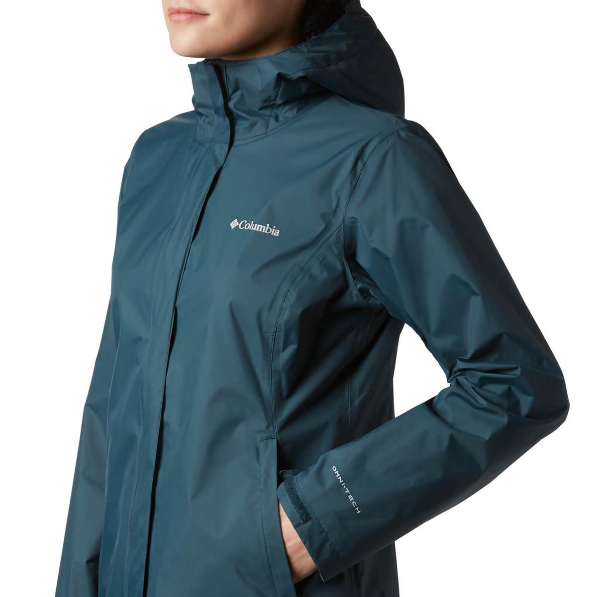 Columbia Women's Arcadia II Omni-Tech Waterproof Packable Rain Jacket - Dark Seas - S - Dark ...