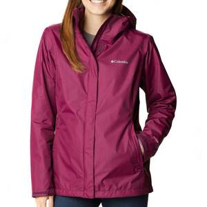 Columbia Women's Arcadia II Omni-Tech Waterproof Packable Rain Jacket - Marionberry - XL