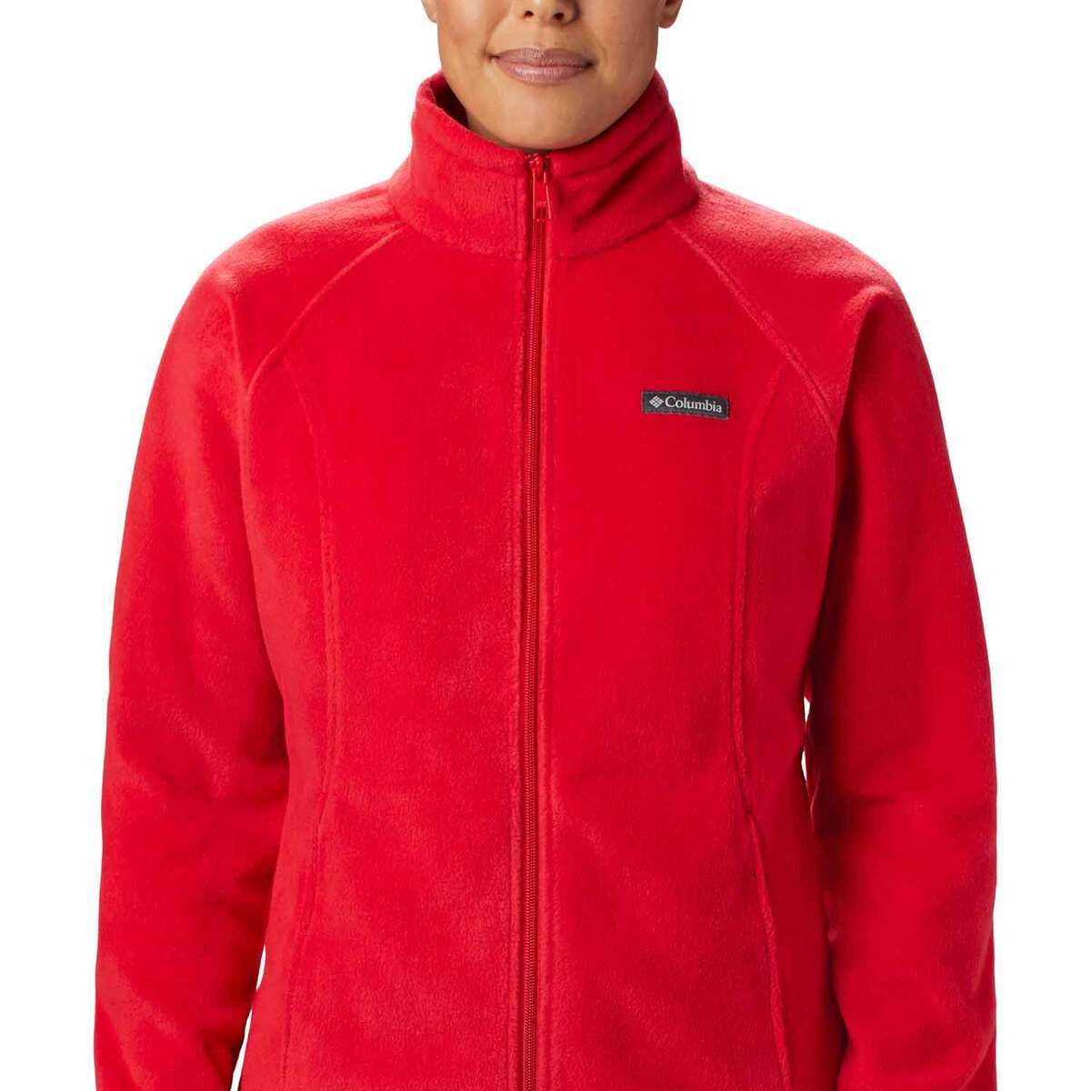 Columbia Women's Benton Springs Full Zip Fleece Jacket - Red Hibiscus - XXL - Red Hibiscus XXL Columbia Women's Benton Springs Full Zip Fleece Jacket - Red Hibiscus - XXL - Red Hibiscus XXL