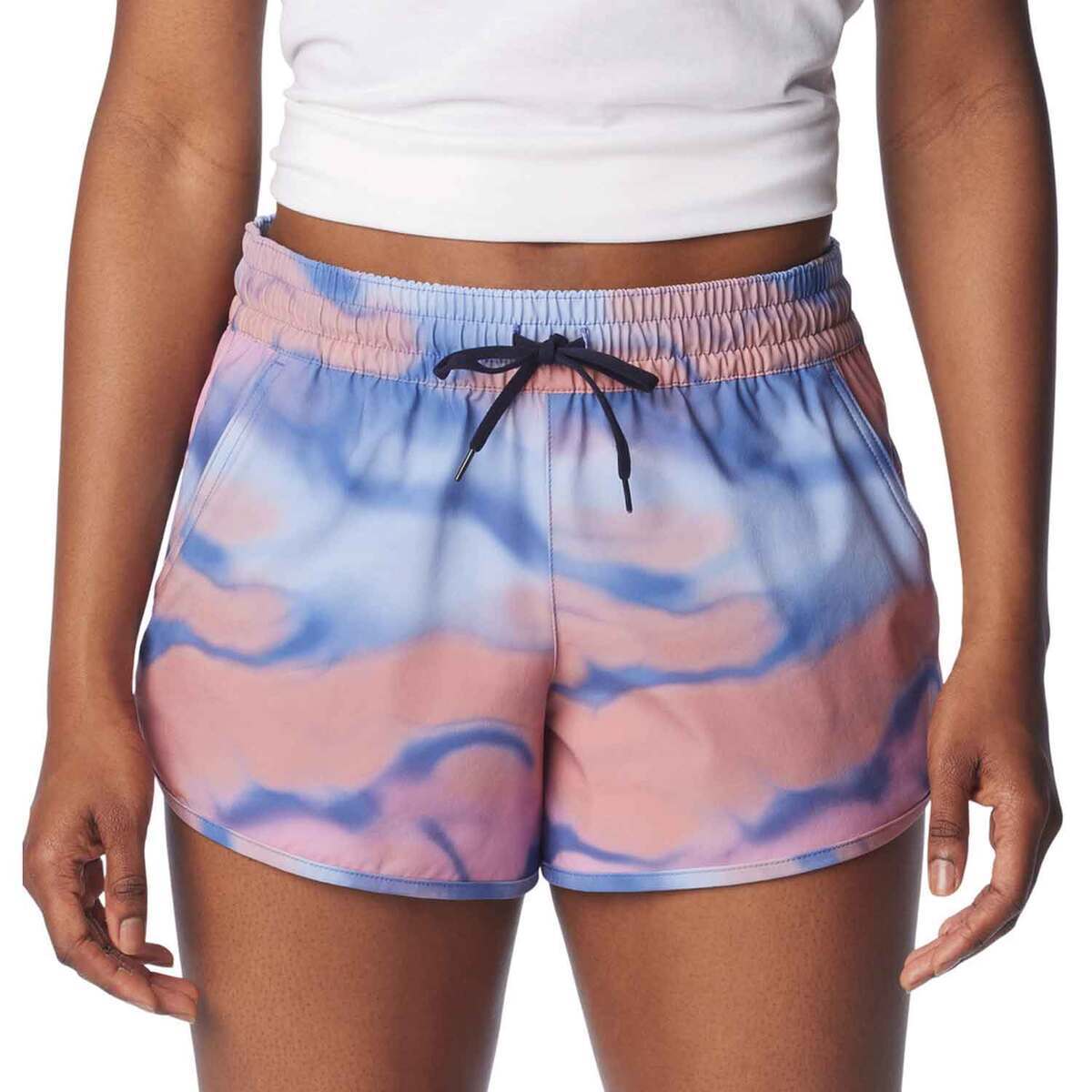 Columbia Women's Bogata Bay Printed High Rise Stretch Casual Shorts Columbia Women's Bogata Bay Printed High Rise Stretch Casual Shorts