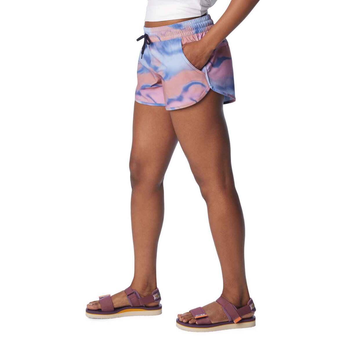 Columbia Women's Bogata Bay Printed High Rise Stretch Casual Shorts Columbia Women's Bogata Bay Printed High Rise Stretch Casual Shorts