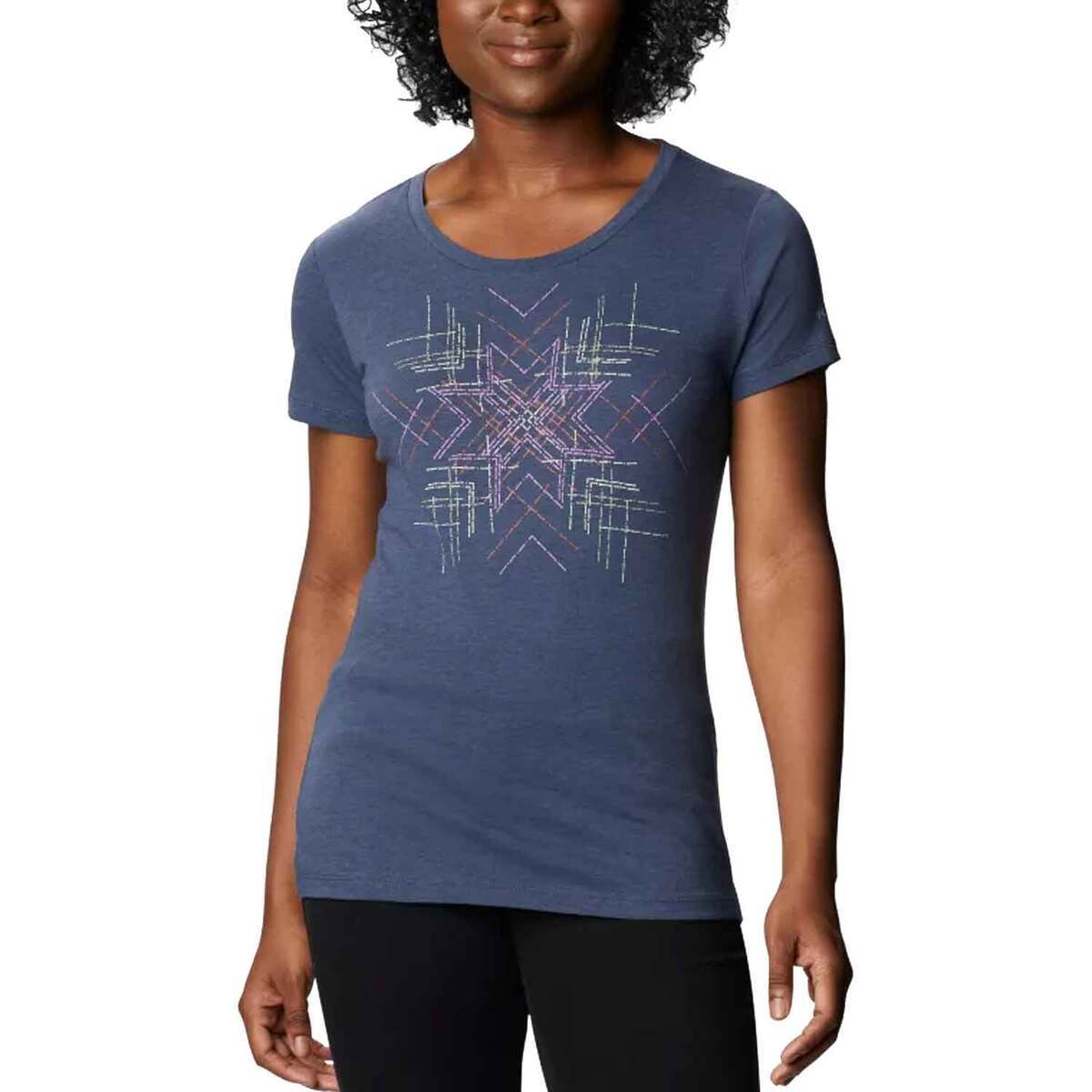 Columbia Women's Daisy Days Graphic Short Sleeve Casual Shirt Columbia Women's Daisy Days Graphic Short Sleeve Casual Shirt