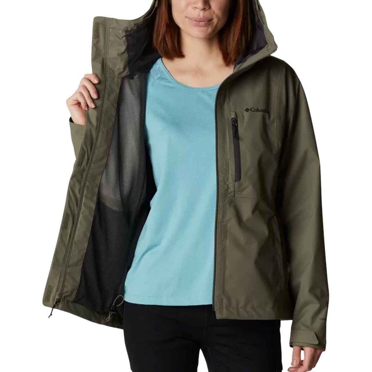 Columbia Women's Hikebound Omni-Tech Waterproof Hiking Rain Jacket - Stone Green - S - Stone Green S Columbia Women's Hikebound Omni-Tech Waterproof Hiking Rain Jacket - Stone Green - S - Stone Green S