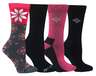 Columbia Women's Moisture Control Winter Solstice 4-Pack Hiking Socks - Pink/Grey - M - Pink/Grey M