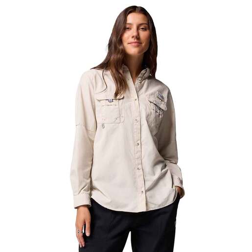 Columbia Women’s PFG Bahama II Long Sleeve Fishing Shirt – Dark Stone S