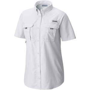 Columbia Women's PFG Bahama Short Sleeve Shirt - White - XS