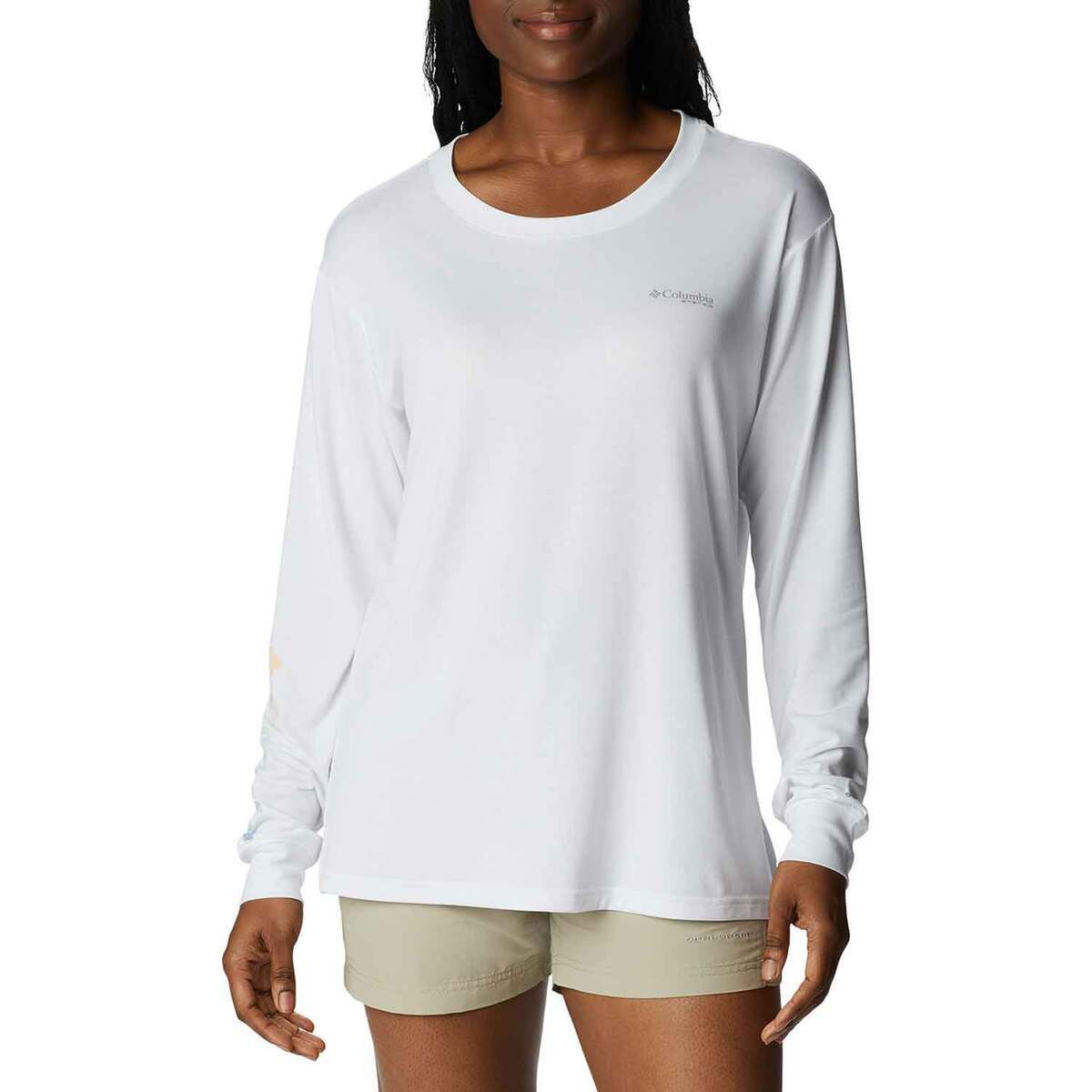 Columbia Women's PFG Slack Water Graphic Long Sleeve Fishing Shirt Columbia Women's PFG Slack Water Graphic Long Sleeve Fishing Shirt