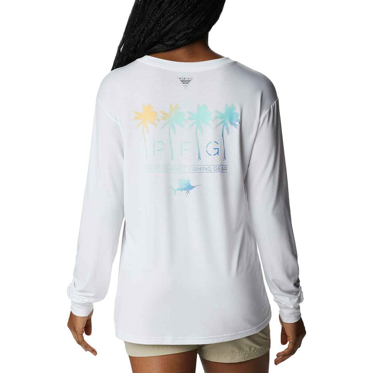 Columbia Women's PFG Slack Water Graphic Long Sleeve Fishing Shirt Columbia Women's PFG Slack Water Graphic Long Sleeve Fishing Shirt