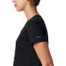 Columbia Women's Rose Summit Short Sleeve Shirt - Black - XL - Black XL