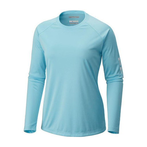 Columbia Women's Tidal Tee Long Sleeve Fishing Shirt - Clear Blue M