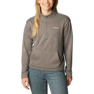 Columbia Women's Trek French Terry Quarter Zip Sweatshirt - City Grey Heather - XL