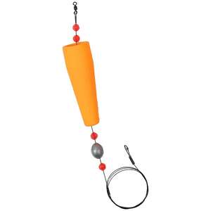 Comal Tackle Popping Float Leader - 45lb, Power Orange, 33in