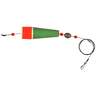 Comal Tackle Popping Float Leader - 4in, Green, 3/4oz - Green/Red 3/4oz