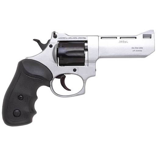 Comanche II-A 38 Special 3in Satin Nickel/Black Revolver - 6 Rounds - Fullsize - Comanche