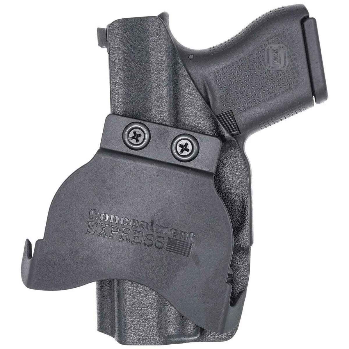 Concealment Express Kydex Glock 43/43X/43X MOS Outside the Waistband Right Hand Holster - Black Concealment Express Kydex Glock 43/43X/43X MOS Outside the Waistband Right Hand Holster - Black