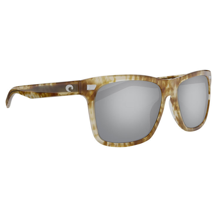 Costa Aransas Polarized Sunglasses - Shiny Kelp/Gray Silver Mirror - Adult Costa Aransas Polarized Sunglasses - Shiny Kelp/Gray Silver Mirror - Adult