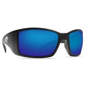 Costa Blackfin Polarized Sunglasses - Matte Black/Blue Mirror