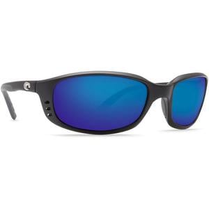 Costa Brine Readers Polarized Sunglasses - Matte Black/Blue Mirror