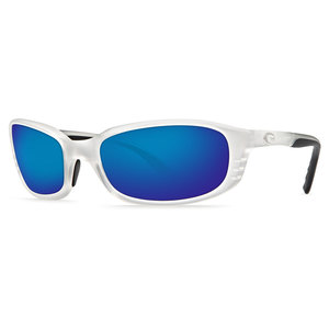 Costa Brine Polarized Sunglasses - Matte Crystal/Blue Lens