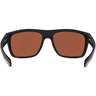Costa Broadbill Sunglasses - Matte Black - Green Mirror Polarized 580G - Adult