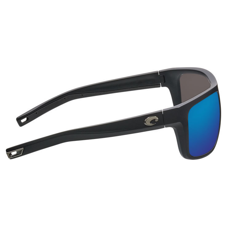 Costa Broadbill Polarized Sunglasses - Matte Black/Blue Mirror - Adult Costa Broadbill Polarized Sunglasses - Matte Black/Blue Mirror - Adult