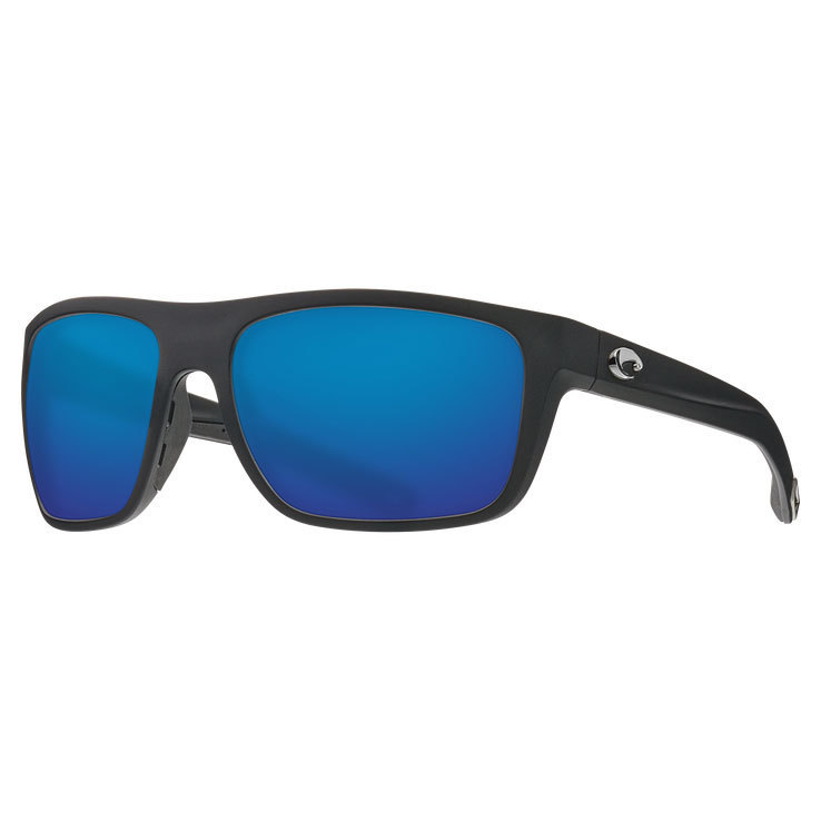 Costa Broadbill Polarized Sunglasses - Matte Black/Blue Mirror - Adult Costa Broadbill Polarized Sunglasses - Matte Black/Blue Mirror - Adult